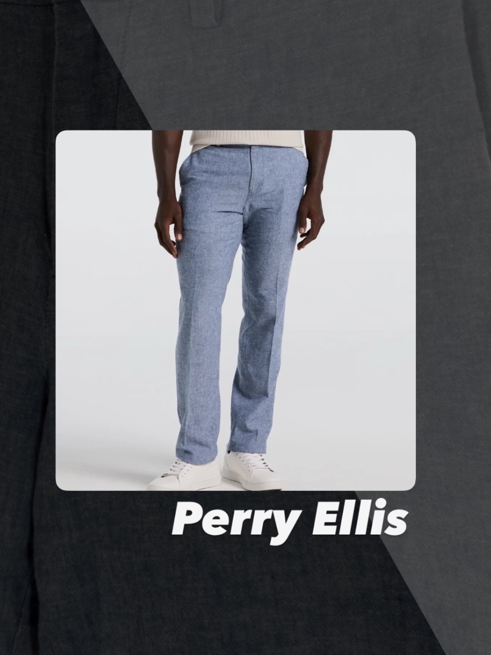 EUC Perry Ellis Portfolio Slim Fit Linen Blend Pants